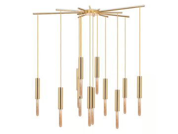 LIGHTRAIN - LED brass pendant lamp by ROYAL STRANGER - view 2